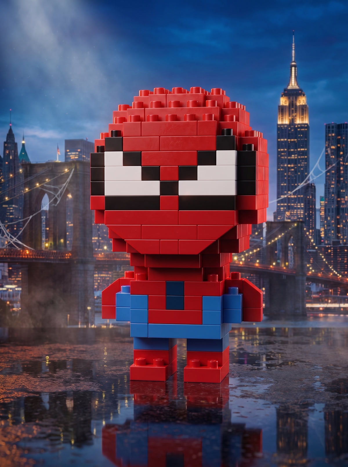 Spider-Man collectible mini brick figure by BRIKKO